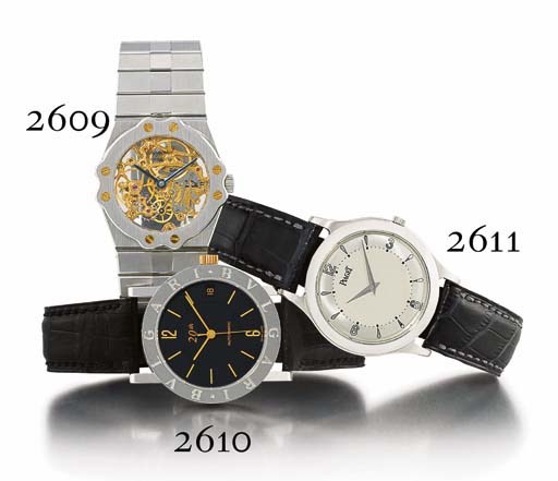PIAGET. A LIMITED EDITION PLATINUM WRISTWATCH