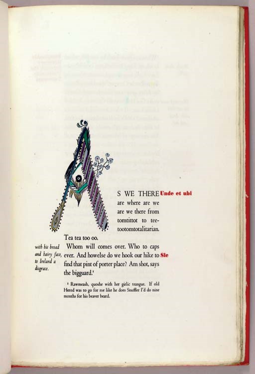 JOYCE, James. Storiella As She Is Syung. A Section of "Work in Progress". [London]: [Oxford University Press for] The Corvinus Press, 1937.