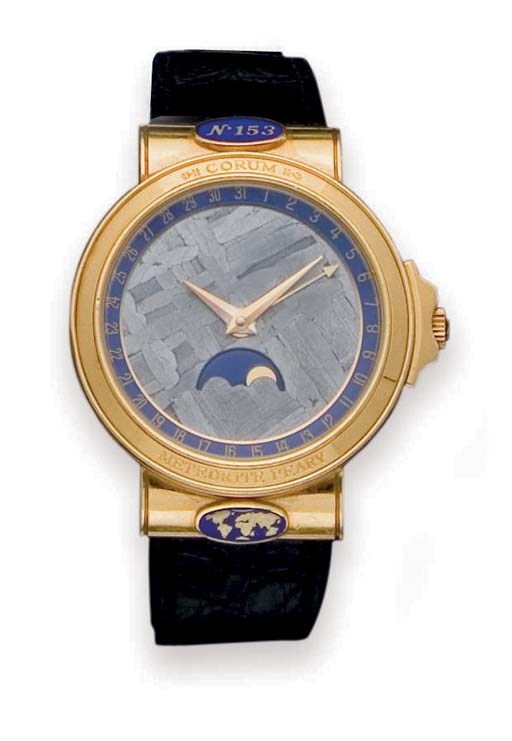 MONTRE BRACELET D'HOMME "METEORITE PEARY" EN OR, PAR CORUM