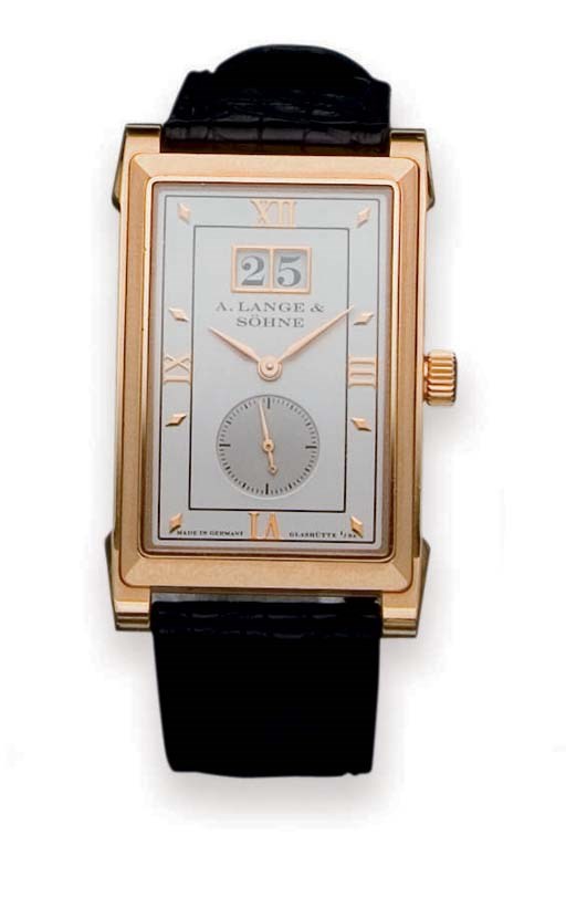 MONTRE BRACELET D'HOMME "CABARET" EN OR ROSE, PAR A. LANGE & SOHNE
