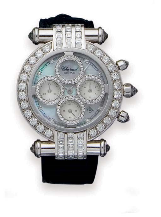 MONTRE BRACELET CHRONOGRAPHE "IMPERIALE" DIAMANTS, PAR CHOPARD
