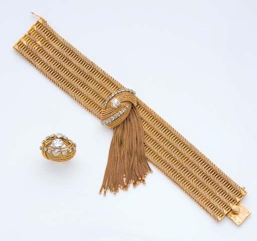 BRACELET ET BAGUE DIAMANTS