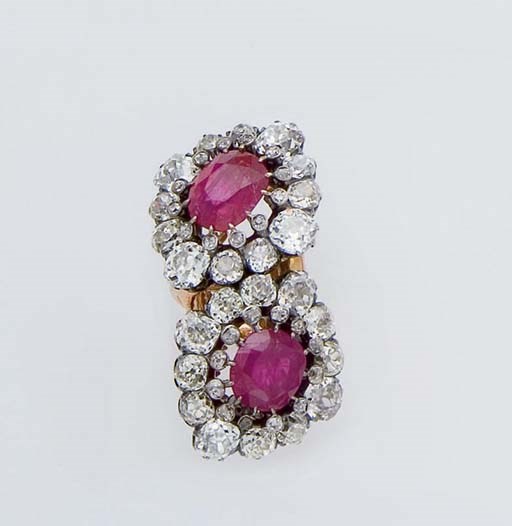 BAGUE TOI ET MOI RUBIS ET DIAMANTS