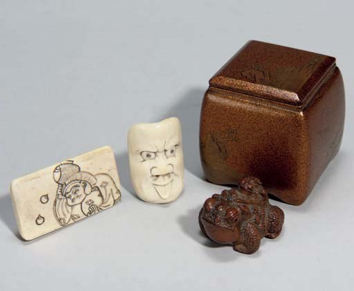 A quantity of Japanese inro, netsuke and boxes, 19th and 20th century