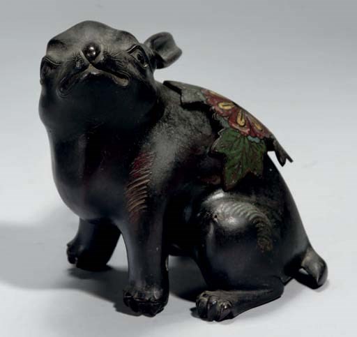 A Japanese hare formed bronze censer, 19th Century