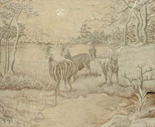 A large Japanese embroidered picture, late 19th century