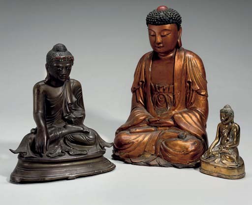 A Vietnamese gilt lacquered Buddha, 19th/20th Century