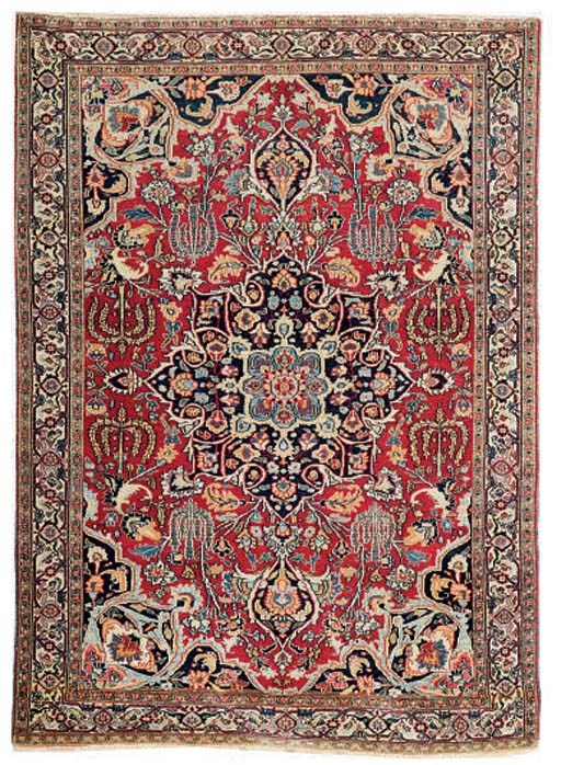 An antique Khorassan rug