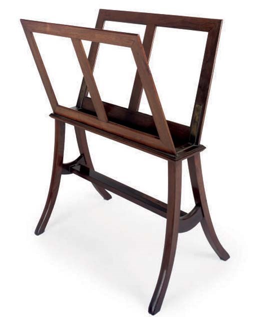 A VICTORIAN ROSEWOOD FOLIO STAND