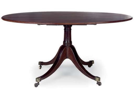 A MAHOGANY BREAKFAST TABLE