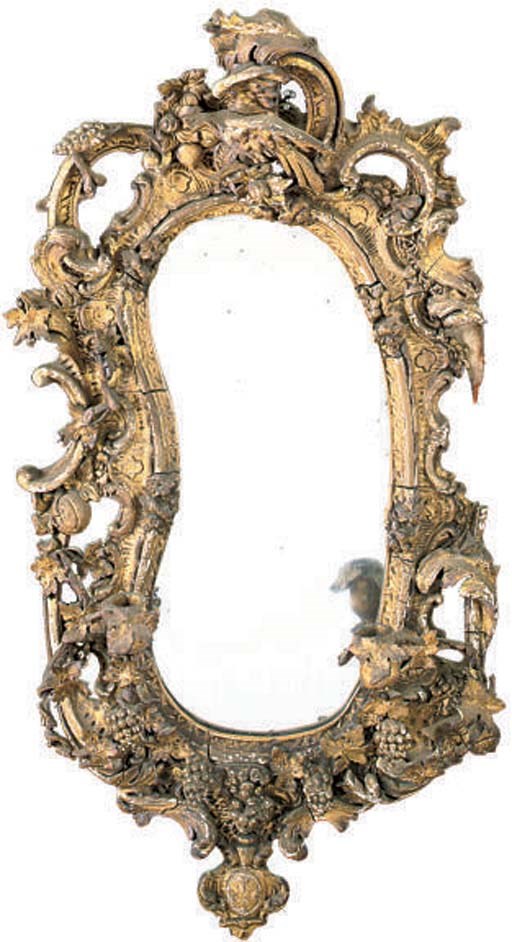 A PAIR OF VICTORIAN GILTWOOD AND COMPOSITION GIRANDOLES