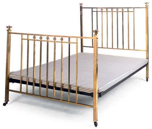 A BRASS BED STEAD