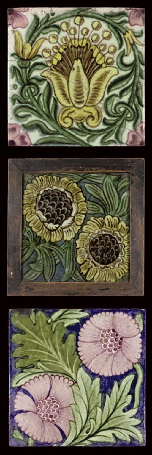 WILLIAM DE MORGAN; ASTER TILE