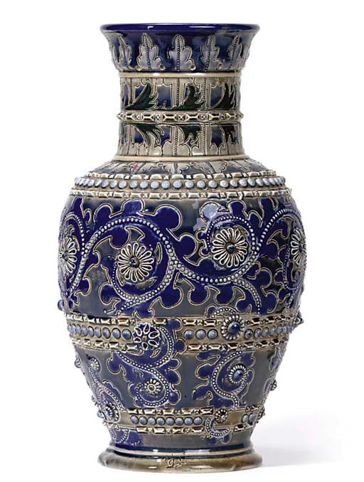 GEORGE TINWORTH FOR DOULTON LAMBETH; VASE