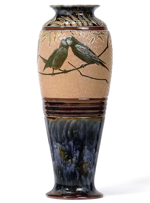 FLORENCE BARLOW FOR DOULTON LAMBETH; VASE