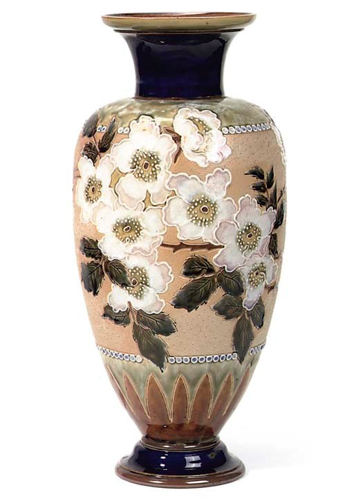 FLORENCE ROBERTS FOR ROYAL DOULTON; VASE