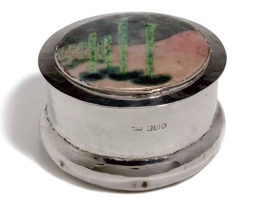 GUILD OF HANDICRAFTS; POT AND COVER