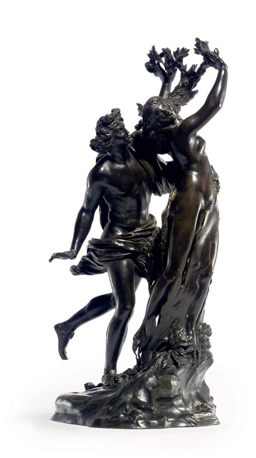 A BRONZE GROUP OF APOLLO AND DAPHNE