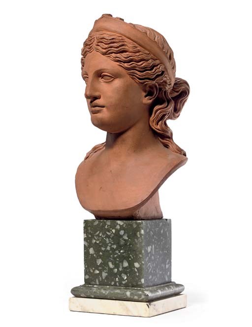 A TERRACOTTA BUST OF THE LUDOVISI JUNO