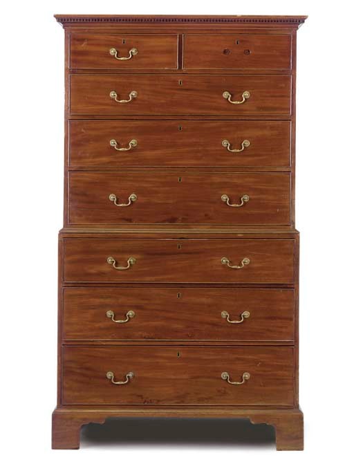 A GEORGE III TALLBOY