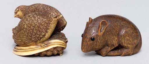 Two Japanese netsuke, 19th Century