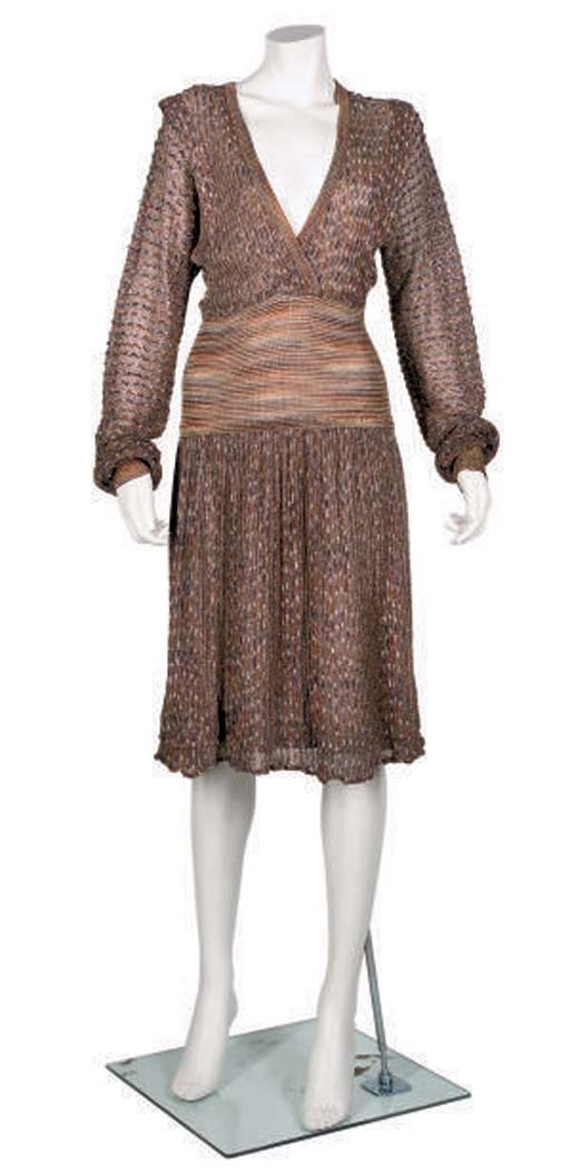 MISSONI GOLD LUREX DRESS, 1980S