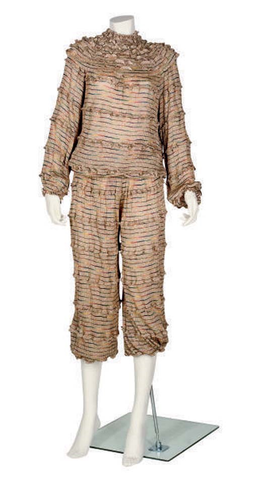 MISSONI TROUSER SUIT OF GOLD LUREX