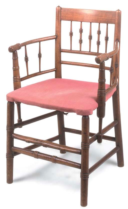 A CHERRYWOOD 'SUSSEX' ARMCHAIR
