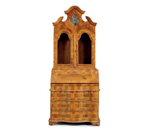 A NORTH ITALIAN WALNUT BUREAU-CABINET,
