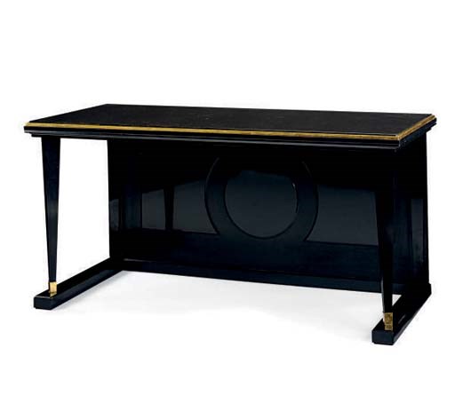 A MARBLE AND GILT METAL CONSOLE