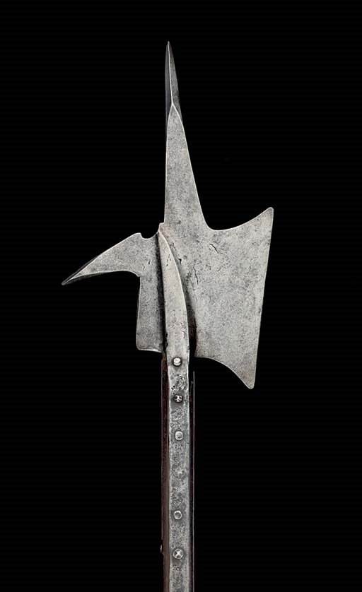 A GERMAN HALBERD, IN 15TH CENTURY STYLE