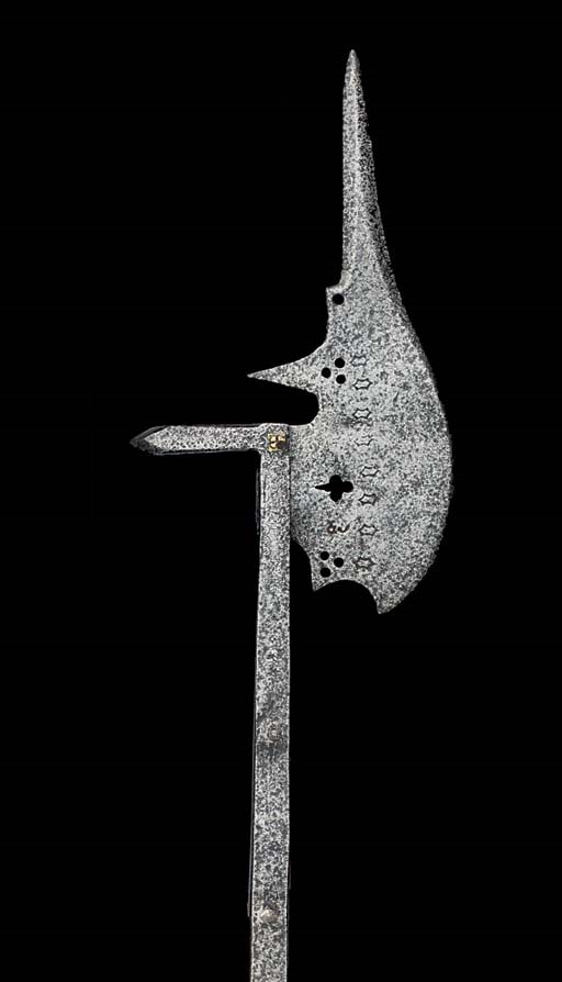 A GERMAN HALBERD, IN LATE 15TH CENTURY STYLE