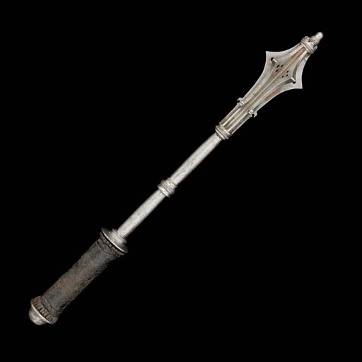 A MACE, IN LATE 15TH CENTURY GERMAN 'GOTHIC' STYLE
