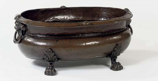 A BRASS BASIN