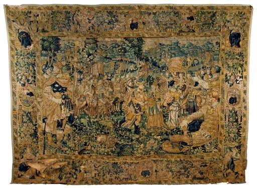 A FLEMISH BIBLICAL TAPESTRY