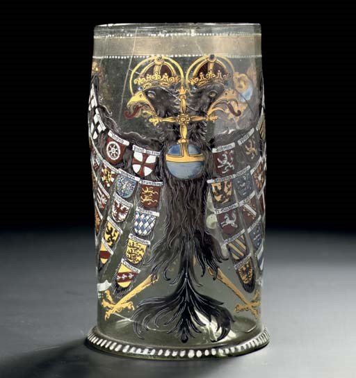 A dated glass Reichsadlerhumpen