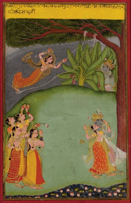 Painting of Krishna and Radha
