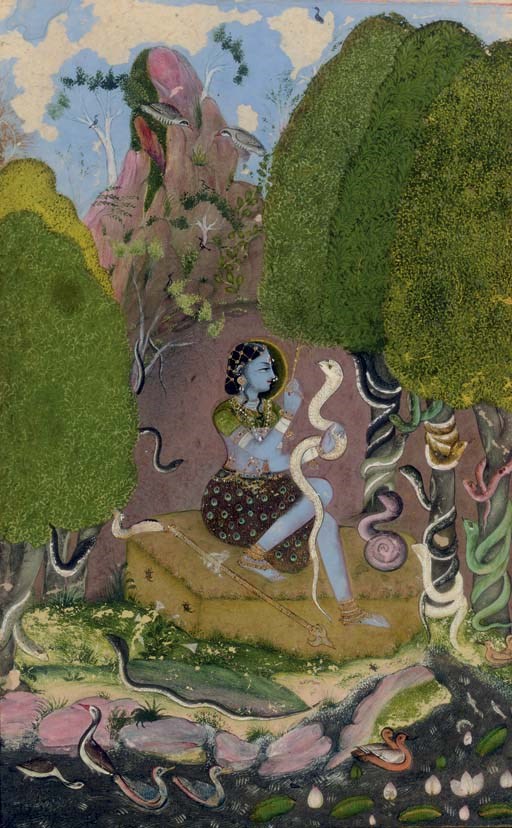 A painting from the Asavari Ragini