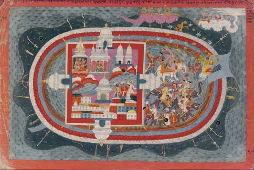 An illustration from the Bhagavata Purana
