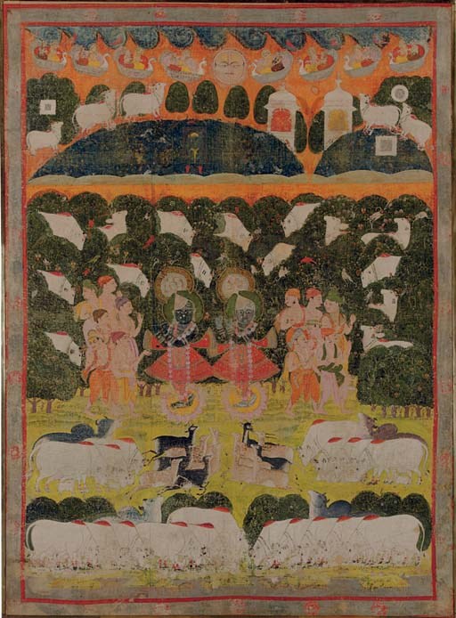 A picchvai with Krishna and Balarama