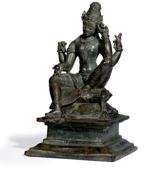 A bronze figure of Avalokiteshvara