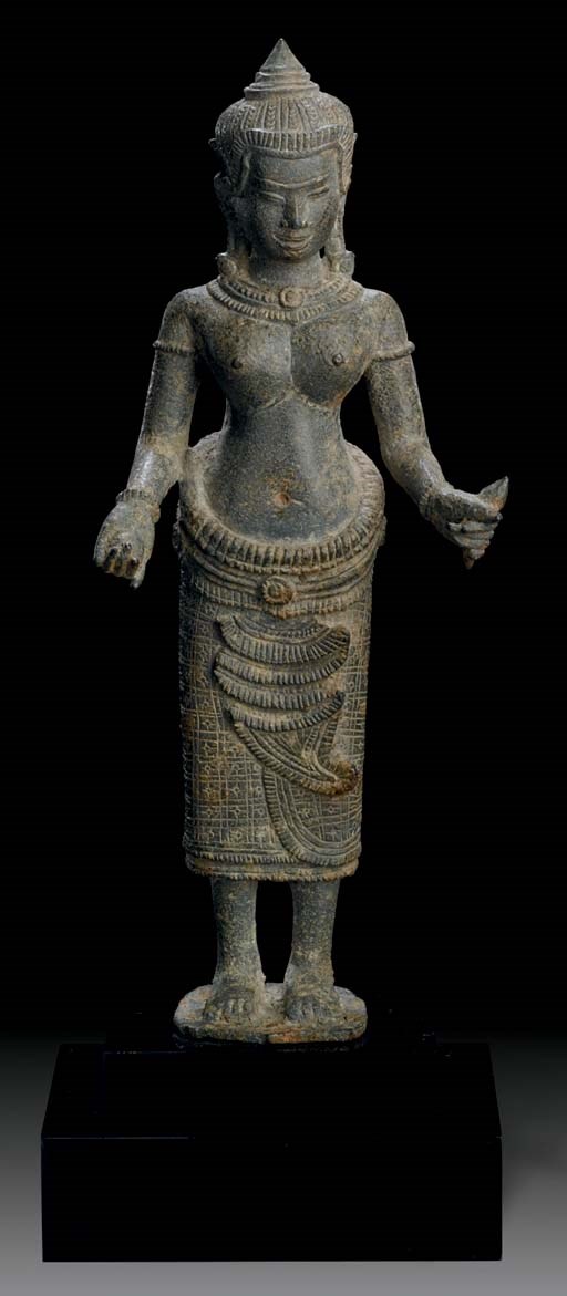 A bronze figure of Uma