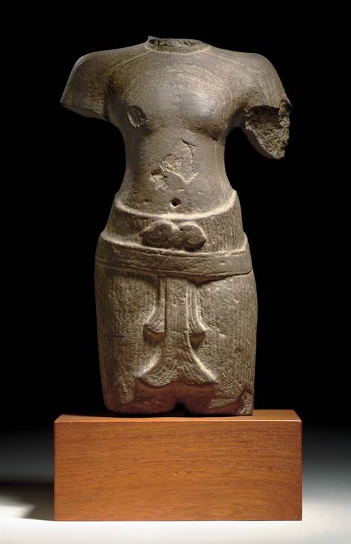 A Sandstone Male Torso