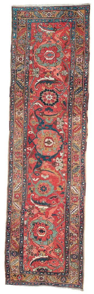 An antique Heriz runner, North-West Persia