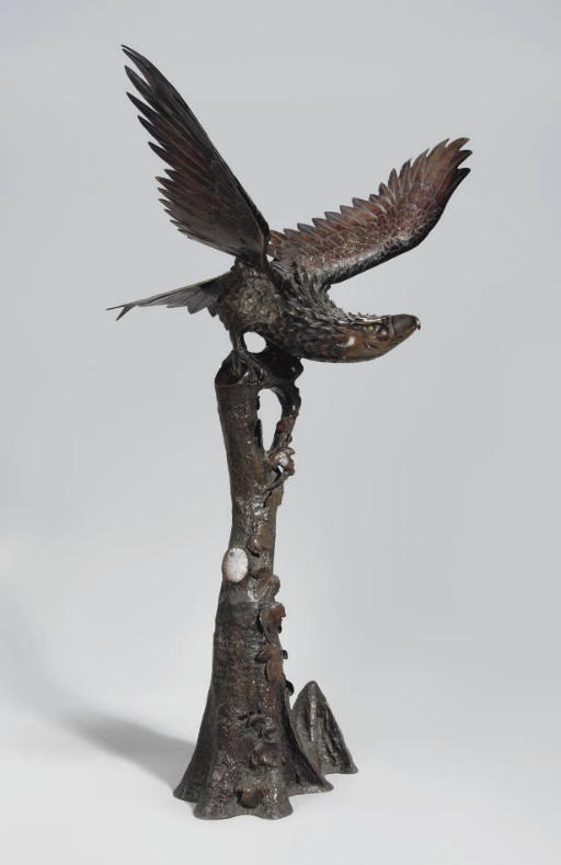 A Japanese bronze censer, late 19th Century