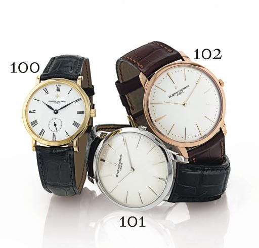 VACHERON CONTANTIN.  AN 18K GOLD WRISTWATCH