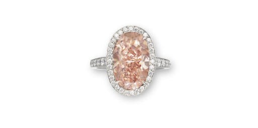 A RARE COLORED DIAMOND RING