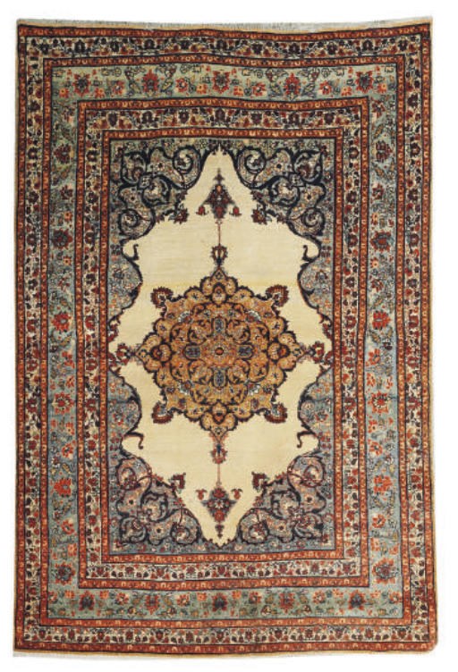 A fine antique Tabriz rug