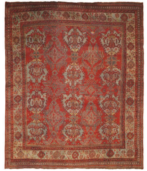 An antique Ushak carpet