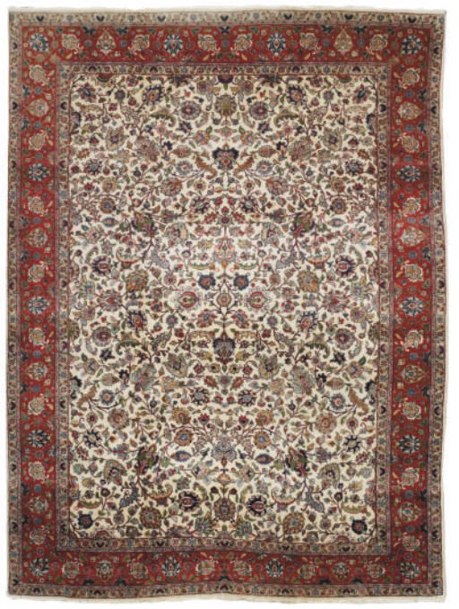 A fine Tabriz carpet
